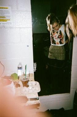 katelynmarietarver:  Before one of the shows on the “Wherever You Are” tour this past June. From a disposable camera- one of my favorite shots from tour! 