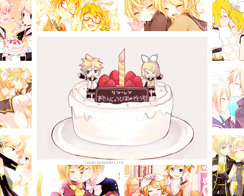 icanchangemylife:  Happy Birthday Kagamine Rin & Len! 12/27 | Edit by: ❥ 