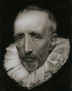 eatsleepdraw:  Xavier Robles de Medina, Portrait of Cornelis Van Der Geest (Master copy, originally by Anthony Van Dyck) 