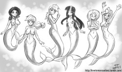 Yes the Mane6 as mermaids&hellip;