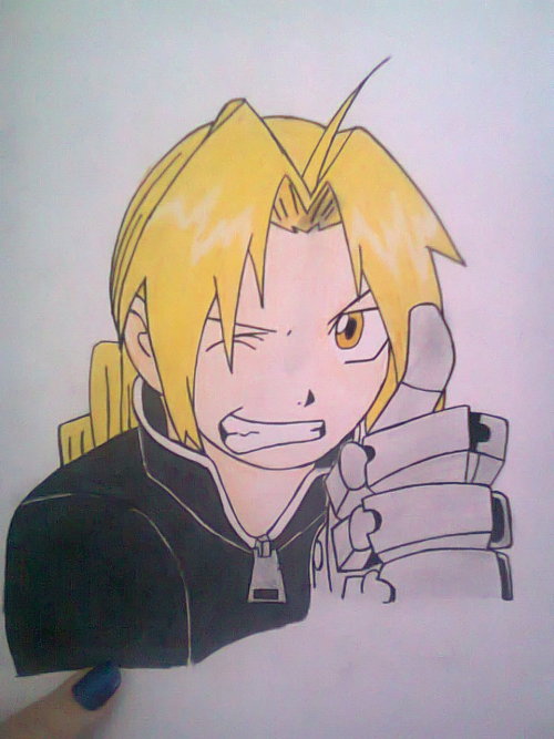 My drawing of Edward Elric