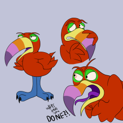 Some Quick Drawings Of Tookie The Toucan, From Silent Hill: Shattered Memories, In