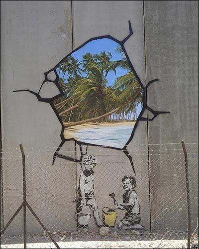 tomorrowspeople:  “Think outside the box, collapse the box, and take a fucking sharp knife to it.” - Banksy 