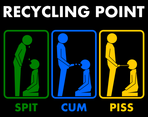 sleazyrawslut:

I tend to ask those recycling with me to use the entrance in the rear instead.

I’ll use either entrance as long as I can recycle  #gay#gay sex#kinky#spit#cum#piss#mouth#swallow#hot#recycling