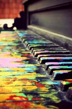 iamgodmade:  this is how colorful my world is when i hear myself play :) 