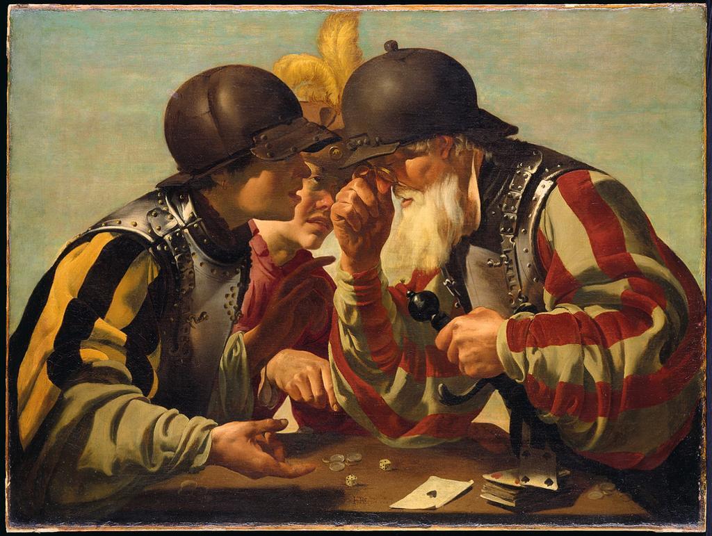 necspenecmetu:  Hendrick ter Brugghen, The Gamblers, 1623 