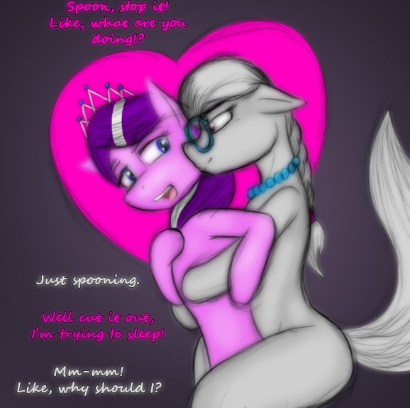 lil-miss-jay:  Diamond Tiara and Silver Spoon. Spoon’s about to get her cutie mark.