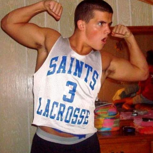 portlandfaggot:  I tend to post a lot of football players, because they are gods among gods, but there are many other jocks worth of a fag’s respect and worship.  Today, an ode to the lax jock. 