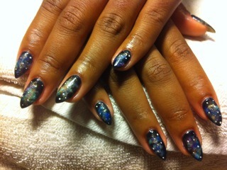 galaxy talons nail art