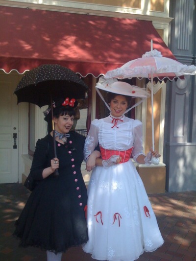 From my spring 2009 trip to Disneyland, a photo of me with one of THE women I look up to. Supercalifragilisticexpialidocious! (And yes, I can say it backwards, too.)