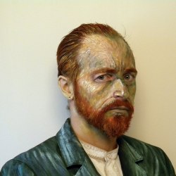 Internetbadgal:   Van Gogh - (Make-Up By Me.) No Photoshop Or Other Editing Involved.