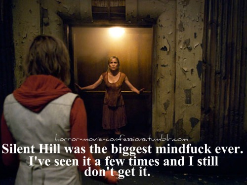 horror-movie-confessions:  “Silent Hill was the biggest mindfuck ever. I’ve seen it a few times and I still don’t get it.”   Hey-hey! Silent Hill: Revelation promo shot (not Silent Hill proper, but I probably shouldn’t nitpick these things