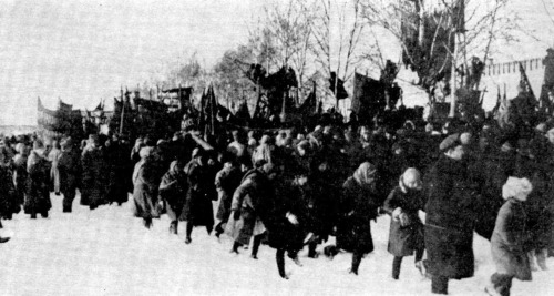 therelentlessprocessionoftime:The funeral of Pyotr Kropotkin, Moscow February 13th 1921. The event m