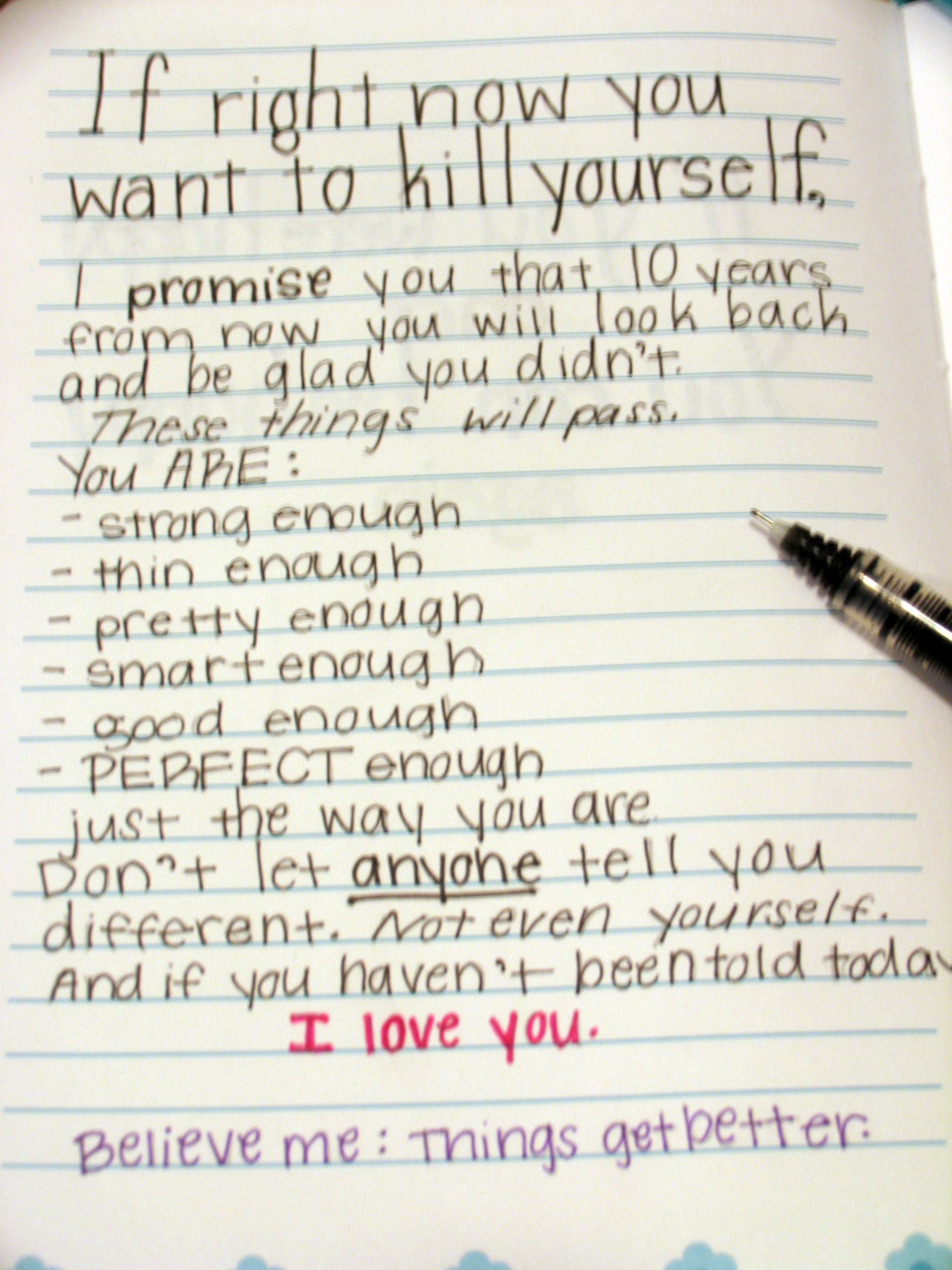 you're beautiful
