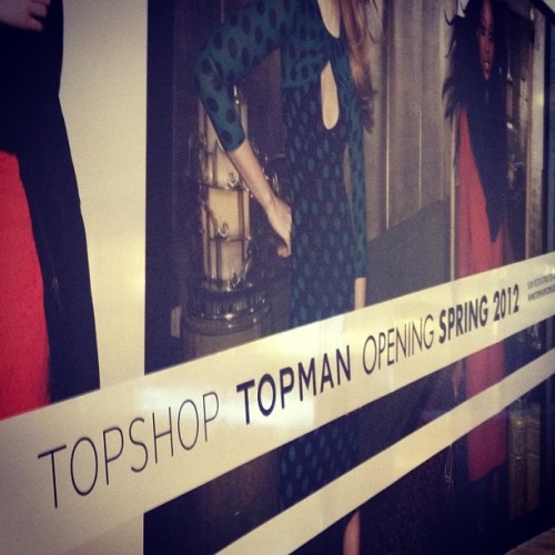 Porn Pics TOPMAN Opening Spring 2012!