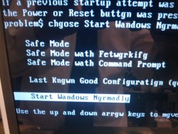 wecansexy:  homosexualmango:  cranialgames:  teapotsahoy:  vassraptor  coffeeandcockatiels:  Always make sure to start Wandows Ngrmadly.  #ia ia windows fhtagn I don’t think this boot looks promising.  Wandows  Safe mode wath fetwgrkifg  Problem$  i