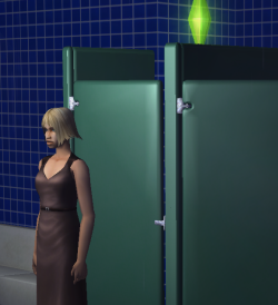 7ilargitxoro7:  bappletree:  Hi, so you probably have just scrolled through pages and pages of girls with tans and cute shoes. But I bet you won’t reblog this picture of my sim, Rae, who has been trapped in a bathroom stall for 12 hours because this
