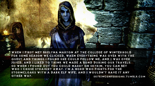 TES V: Skyrim Confessions