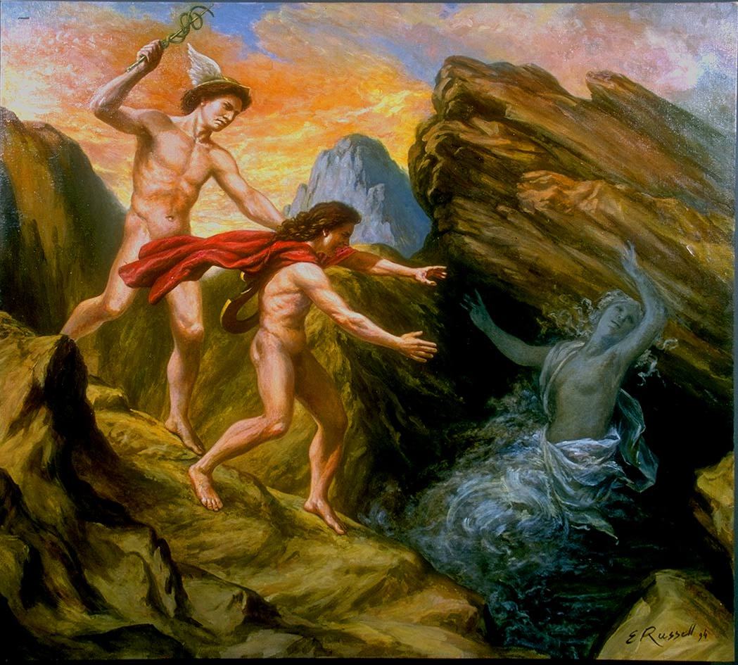 sisterwolf:  Eurydice and Orpheus - Elsie Russell 