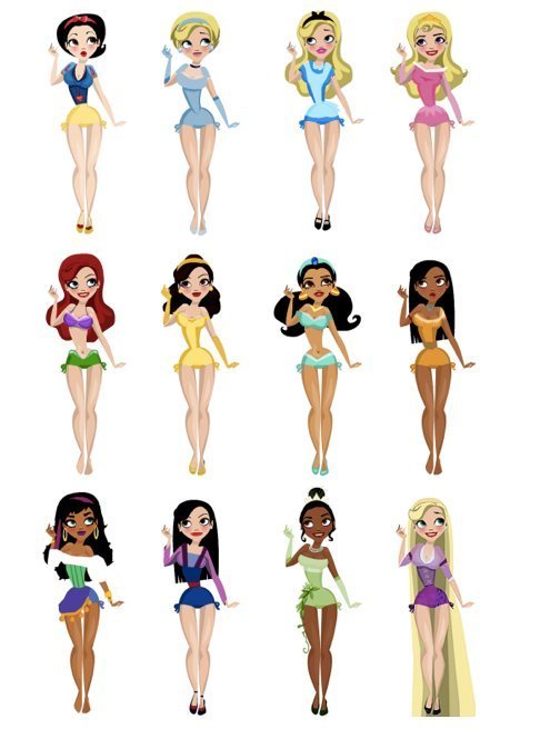 Cute disney princess drawings tumblr