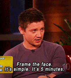 tyleroakley:Let us never forget that Jeremy Renner used to be a makeup artist.Needed to be reblogged