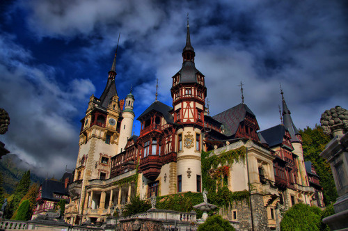 by SICOdent on Flickr.The Peles Castle - is a Neo-Renaissance castle in the Carpathian Mountains, ne