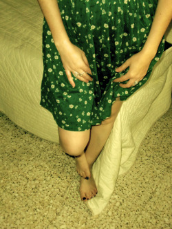 ecstasyinstants:   Self Portrait (From The Green Dress Series) © Kansas Sire  