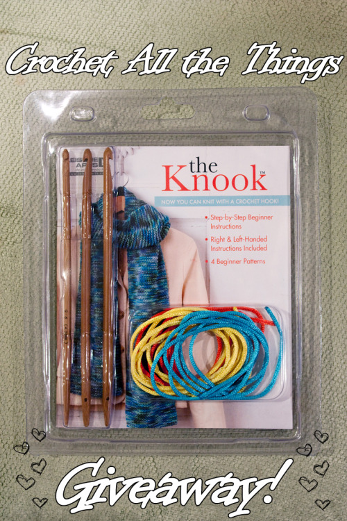 crochetallthethings:
“ crochetallthethings:
“ New Years Giveaway!
Because my grandma gifted me with a ton of knitting needles and I’m teaching myself how to knit, I don’t need this knooking set anymore! Rather than try and sell it, I’m going to give...