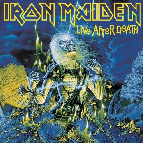 devouring-the-dead:  The amazing Iron Maiden band, settled their album covers with