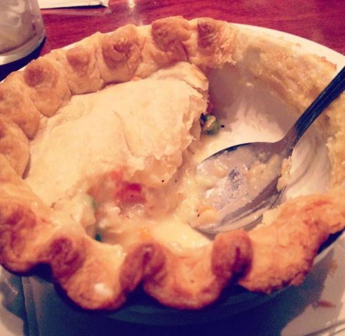 December 29Family dinner at Cheddar&rsquo;s. I got a really good chicken pot pie.