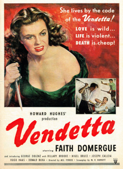 dtxmcclain:  Vendetta, 1951  Revenge, version