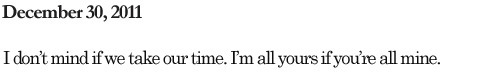 Yours Truly, B