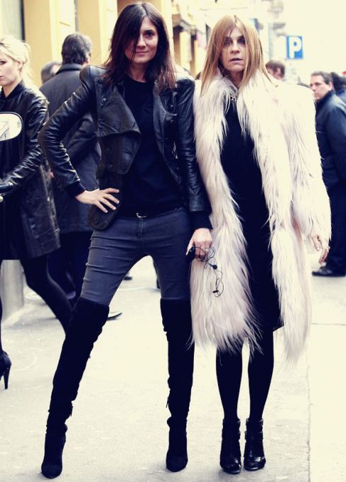 fashionfreelance: Emmanuelle Alt and Carine Roitfeld