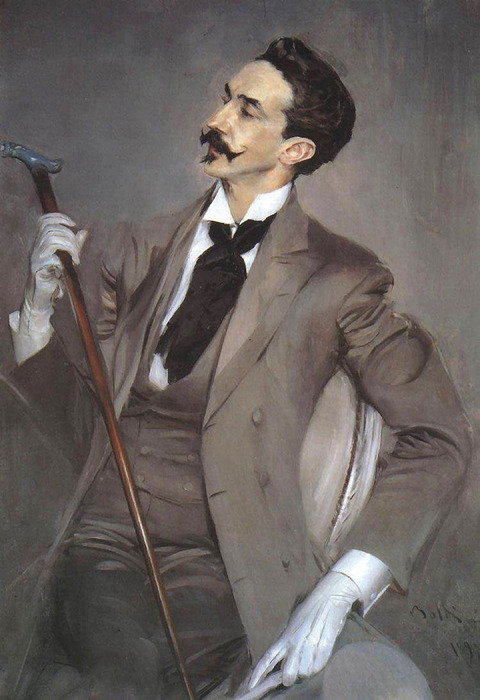 quatemases:  Giovanni Boldini, Portrait of Count Robert de Montesquiou Oil on canvas
