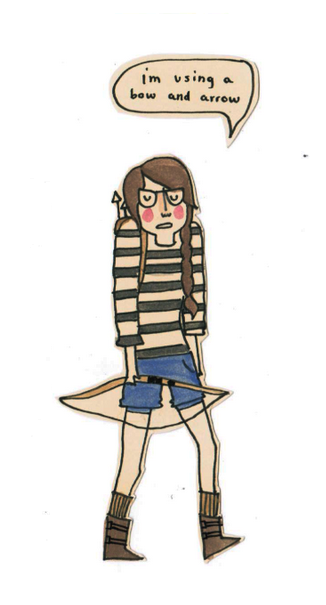 butthorn:  All clothing in the arena was provided by Panem Outfitters  