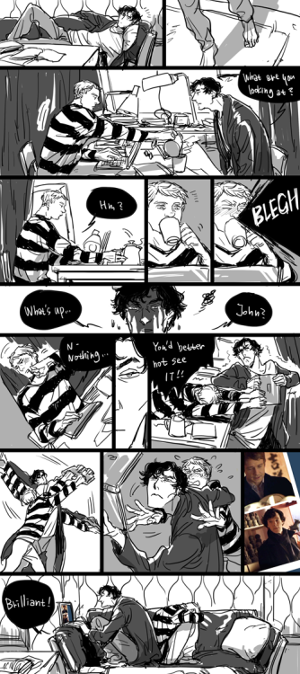 catlock-holmes:oooyooo: &gt;What if Sherlock found Tumblr and what we were posting about him? Au