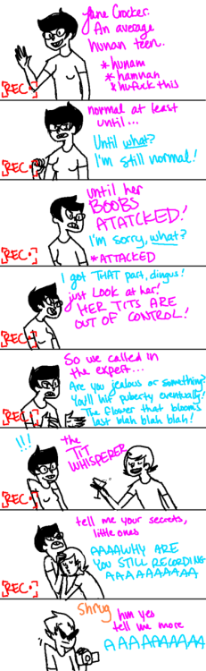 doodleanon:  jane’s boobs talk jade talks to jane’s boobs these are the things hsg has decided  Hahaha, this is why I love HSG. It’s so much better than those boring people on that boring skype chat for boring folk. Who needs them anyway? I