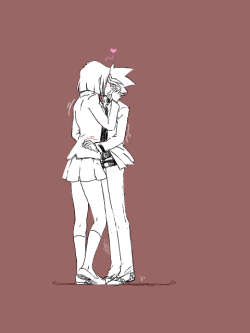 kuribohpanties:  “Tiny kiss” by Hina_meta 