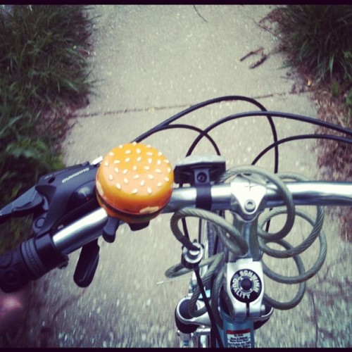 autpops: Burger bell on meh bike (Taken with instagram)