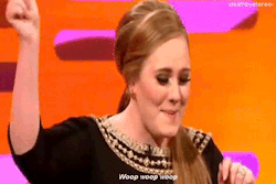 Adeleisafuckingqueen:  Adele-Pride:  Adelesaddict:  Adele + Miranda Hart = A Love