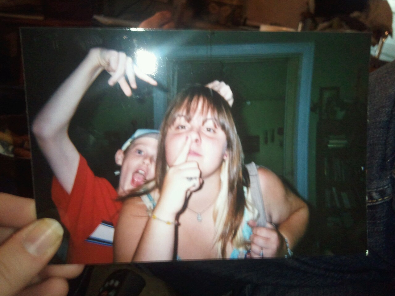 Omg back in the day, and my cousin with his indecisive gang sign.