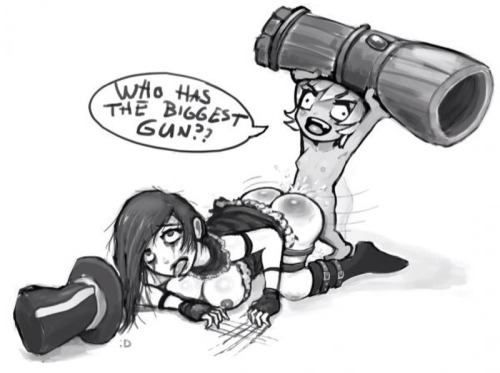 It’s okay Caitlyn :( Tristana may have the bigger gun, but you’ll always have the bigger jugs :D
