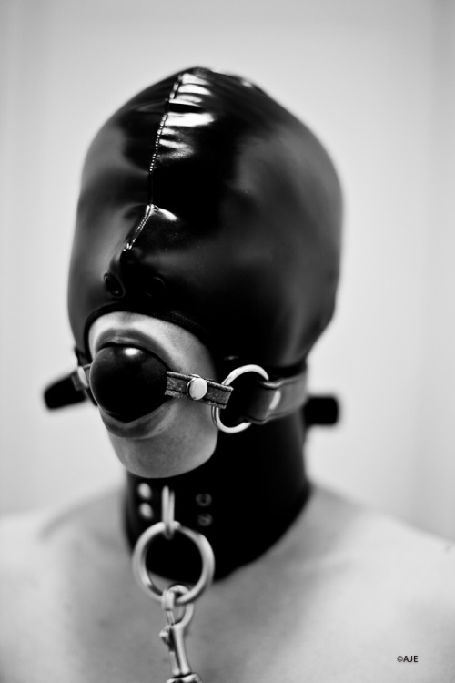 gaggedslave: This hood helps reinforce the position of the slave as a piece of meat to be used. The