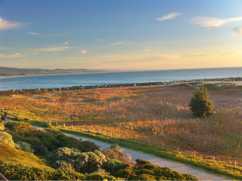 The view from our presidential suite. The best part was the killer trails just up the road.