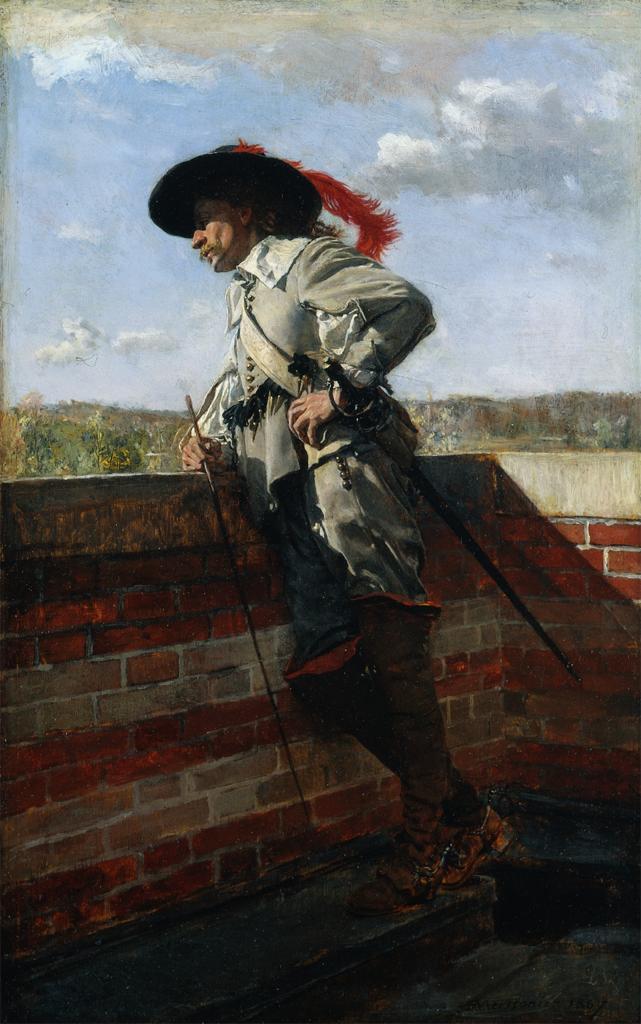 necspenecmetu:  Jean-Louis-Ernest Meissonier, On a Terrace, 1867 