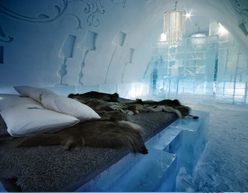 arvanahmodray: epicheatherpaul: kawaiinohiguchi: allthingsswedish: Jukkasjärvi Ice Hotel, Lappl