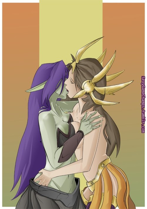 Couple Leona and Morgana porn pictures
