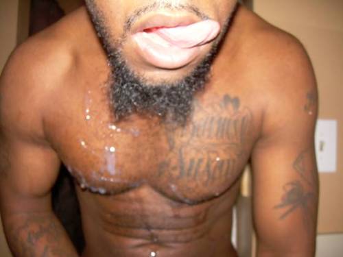 thatniggab:  I LIKE THA WAY THAT TONGUE STICKIN OUT, WITH TTHA NUTT ON THA PECS