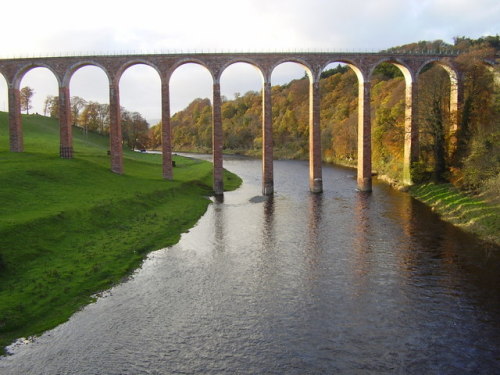 Leaderfoot Viaduct over the River Tweed, Leaderfoot, Scottish Borders