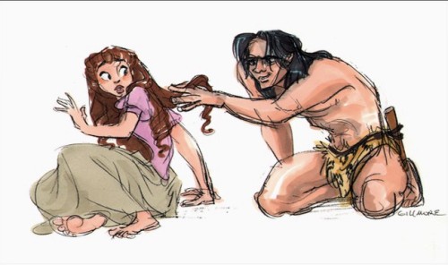 animationart: Tarzan and Jane Concepts